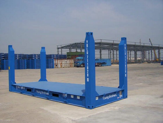 40-foot frame container flat rack container